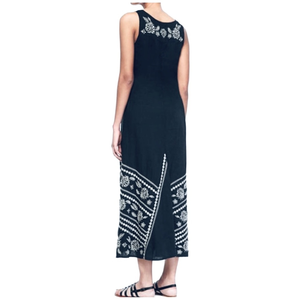 JOHNNY WAS Embroidered Petra Linen Maxi Dress - Picture 2 of 13